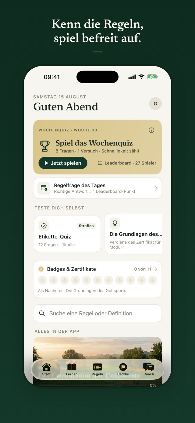 Kenn die Regeln, spiel befreit auf.