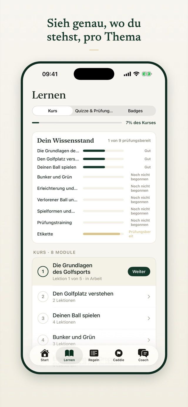 Sieh genau, wo du stehst, pro Thema