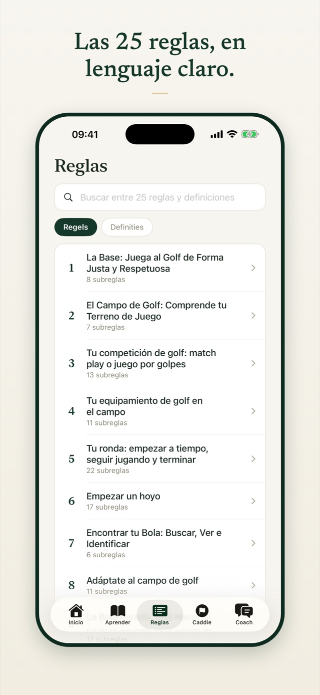 Las 25 reglas, en lenguaje claro.