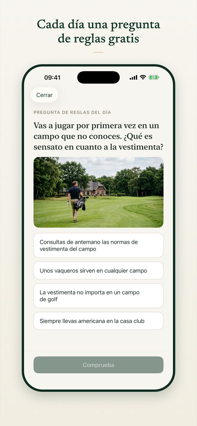 Cada día una pregunta de reglas gratis